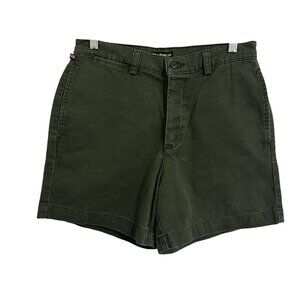 Vintage Polo Jeans Co. Ralph Lauren Green Cotton Womens SZ 8 Button Fly Shorts